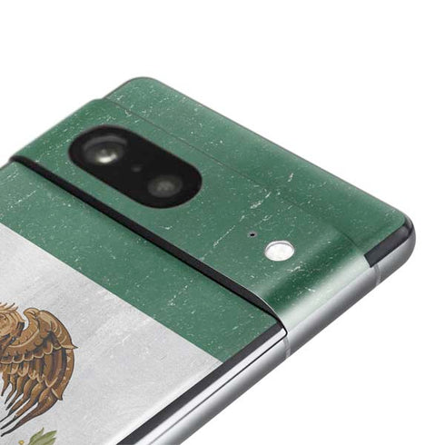 Mexico Flag Distressed Pixel Skins